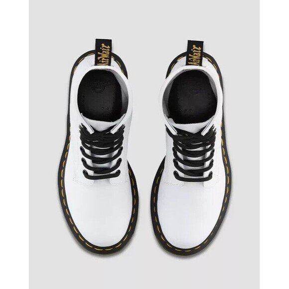 Dr. Martens 1460 Softy T Women 6 Combat Boots White Leather Block Heel NIB $170 - Picture 3 of 15